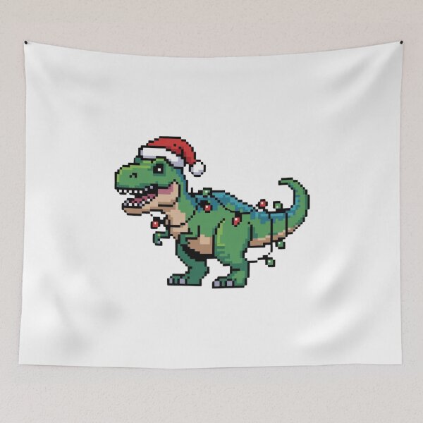 Item preview, T-Rex Ugly Christmas Sweater Pixel Art Design designed and sold by ArtByYunus.