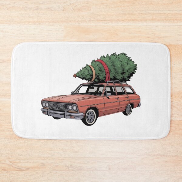 Item preview, Vintage Christmas Tree Car Design designed and sold by ArtByYunus.