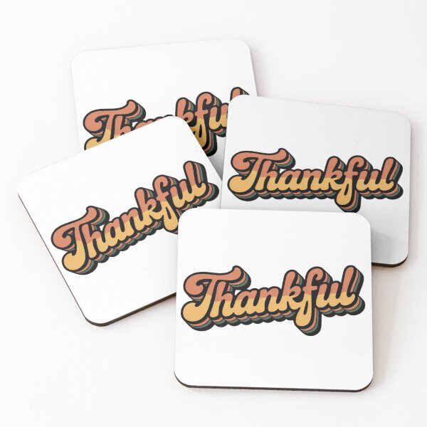 Item preview, Thankful Retro 70s Script Design designed and sold by ArtByYunus.
