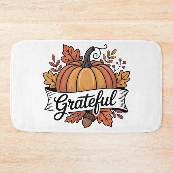 Item preview, Grateful Pumpkin Autumn Leaves Design designed and sold by ArtByYunus.