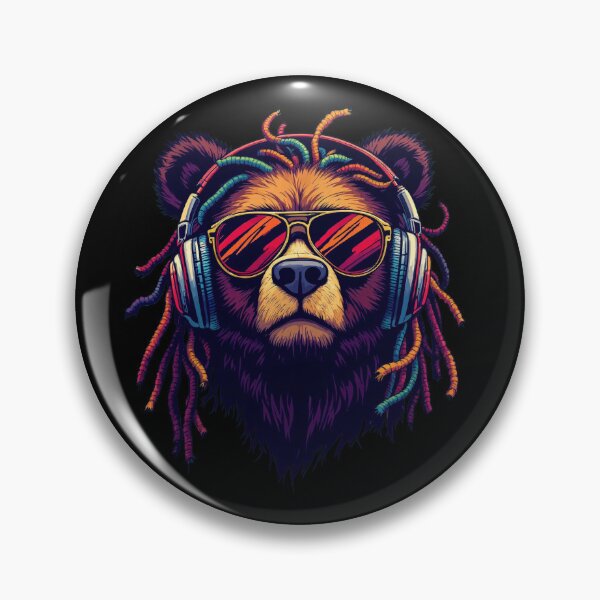 Item preview, Rasta Bear with Headphones – Reggae Vibes designed and sold by SajQ.