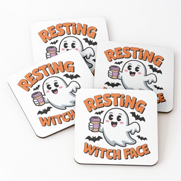 Item preview, Resting Witch Face Funny Halloween Cute Ghost designed and sold by AmabelleAtelier.