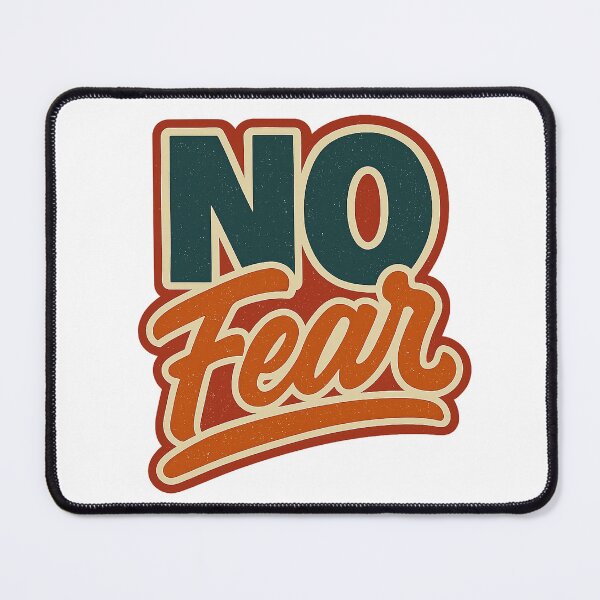 Item preview, NO FEAR Flowing Strength Typography designed and sold by PlanetBoi.