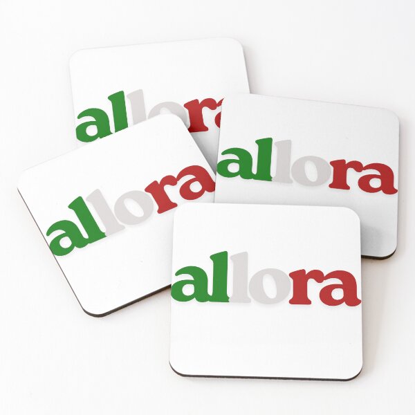 Item preview, Allora – Italian Word Design with Flag Colors designed and sold by wwshd.