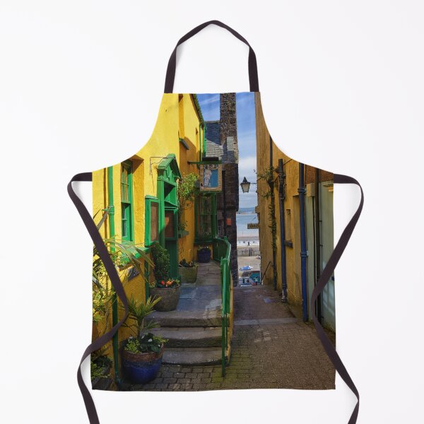 Item preview, A colourful narrow walkway in Tenby to the harbour and beach Pembrokeshire Wales designed and sold by John Gilham - Landscape Photography.