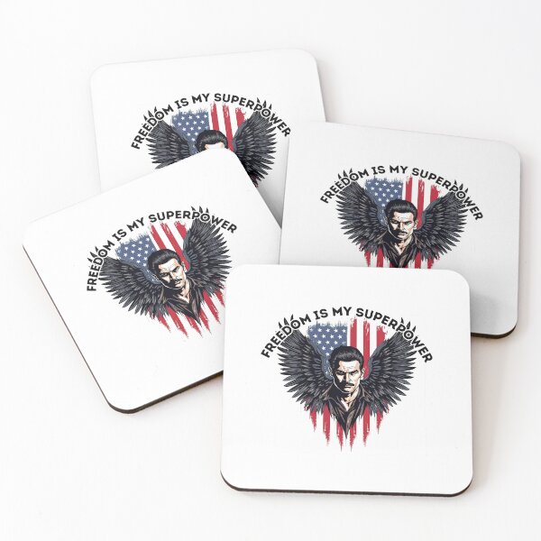 Item preview, Eagle Wings Biker – Motorcycle Rider with American Flag designed and sold by Merch By Style.