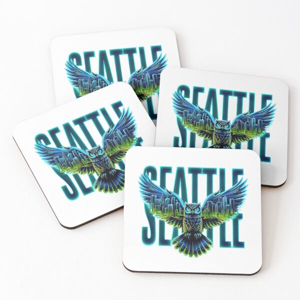 Item preview, Pegatina de Búho de Seattle – Edición de regalo Premium Reloaded designed and sold by Imaginarium of Chaos falcon88 .