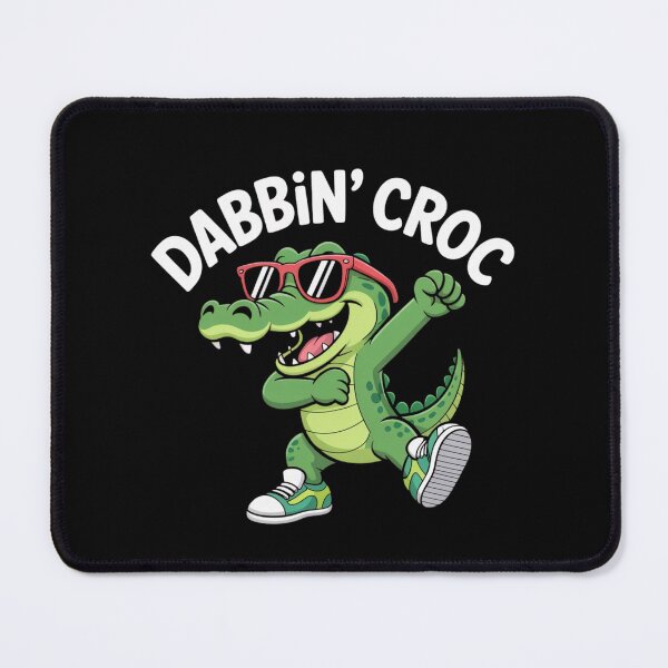 Item preview, Funny Dabbin’ Crock Cartoon Art designed and sold by BestDetailer.