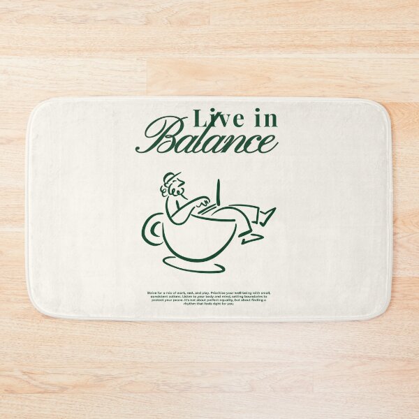 Item preview, Balance — Sip Coffee & Work Mindfulness Quote designed and sold by SmolSummer.Homie.