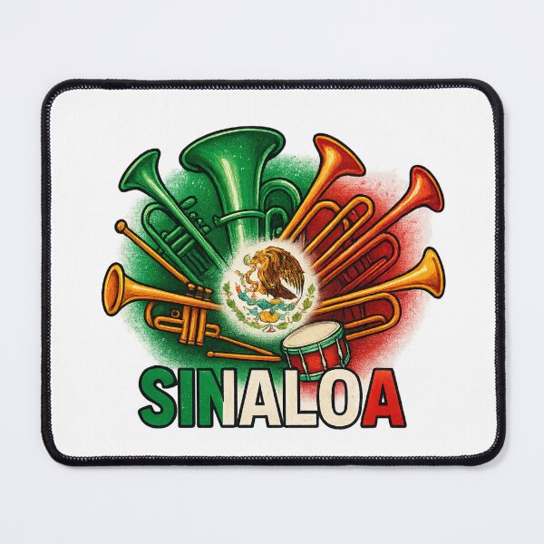 Item preview, Sinaloa Banda Beats: Mexican Flag Pride designed and sold by Globalcitytees.