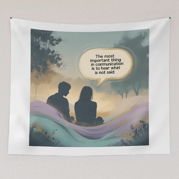 Item preview, Silent Listening - Inspirational Art designed and sold by SababaShop.