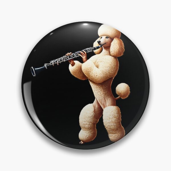 Item preview, Poodle Playing Oboe Player Dog Lover designed and sold by Kimberley King Art  King Art.