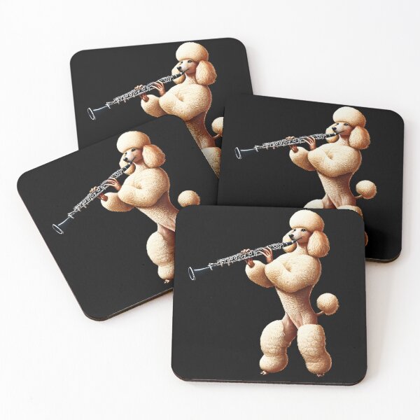 Item preview, Poodle Playing Oboe Player Dog Lover designed and sold by Kimberley King Art  King Art.