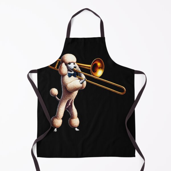 Item preview, Poodle Playing Trombone Player Dog Lover designed and sold by Kimberley King Art King Art.