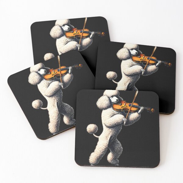 Item preview, Poodle Playing Violin Player Dog Lover designed and sold by Kimberley King Art  King Art.