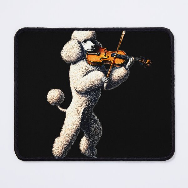 Item preview, Poodle Playing Violin Player Dog Lover designed and sold by Kimberley King Art  King Art.