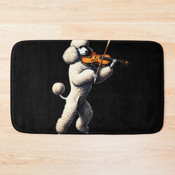 Item preview, Poodle Playing Violin Player Dog Lover designed and sold by Kimberley King Art  King Art.