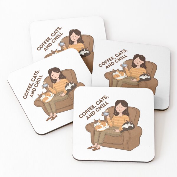 Item preview, Coffee Cats and Chill designed and sold by Merch By Style.