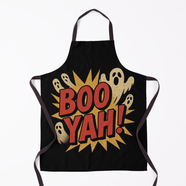 Item preview, Vintage Boo Yah! Halloween Design – Retro Horror Ghost Poster Style designed and sold by NovivoPrints.