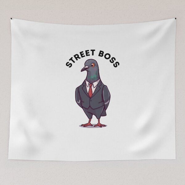 Item preview, Street Boss Pigeon designed and sold by Merch By Style.