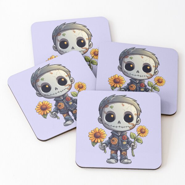 Item preview, Cute Scarecrow Skeleton boy designed and sold by NettiesWallArt.