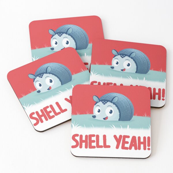 Item preview, Shell Yeah! Armadillo Cartoon designed and sold by kacperartdesign.