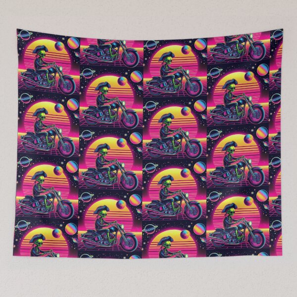 Item preview, Pirate alien motorcycle riding  designed and sold by Dogandesighn.