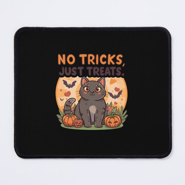 Item preview, Halloween Cat – No Tricks, Just Treats designed and sold by Merch By Style.