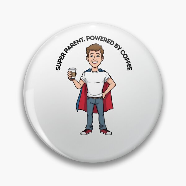 Item preview, Super Parent – Powered by Coffee designed and sold by Merch By Style.