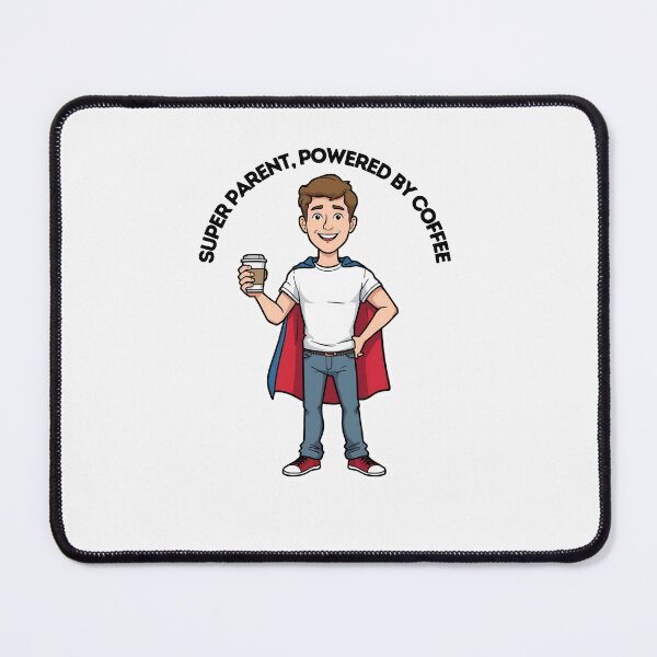 Item preview, Super Parent – Powered by Coffee designed and sold by Merch By Style.