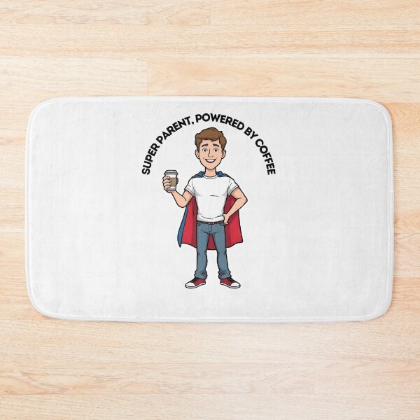 Item preview, Super Parent – Powered by Coffee designed and sold by Merch By Style.