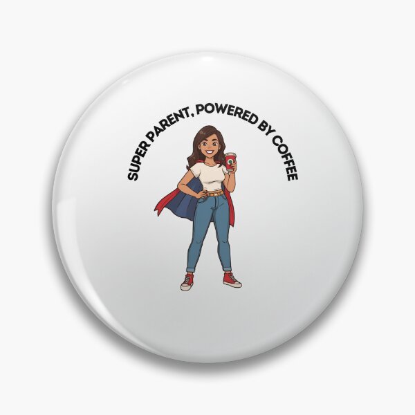 Item preview, Super Mom – Powered by Coffee designed and sold by Merch By Style.