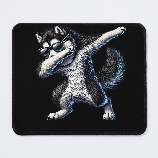 Item preview, Dabbing Siberian Husky Dog Lover designed and sold by Kimberley King Art  King Art.