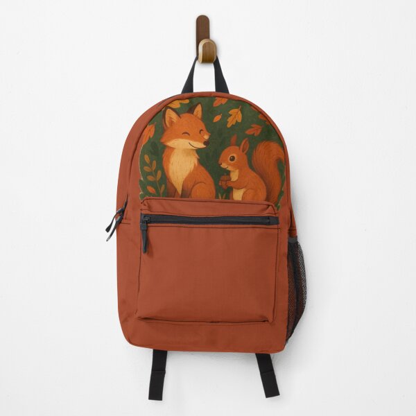 Item preview, Autumn Fox and Squirrel Illustration – Cozy Woodland Animals designed and sold by hiraum.