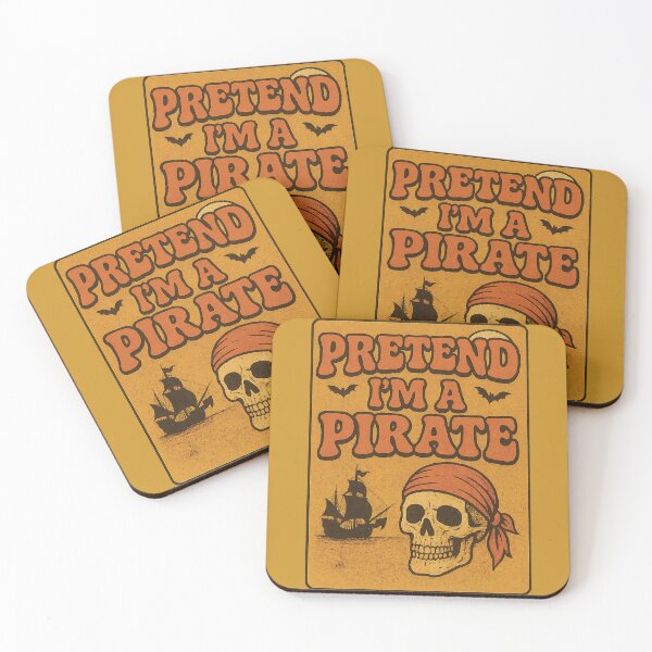 Item preview, Pretend I'm A Pirate Halloween Costume Funny Pirate Design designed and sold by Feline Rockstars.