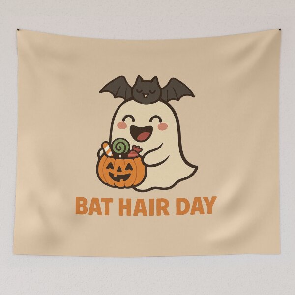 Item preview, Bat Hair Day – Funny Halloween Bat Pun designed and sold by BloomKind.