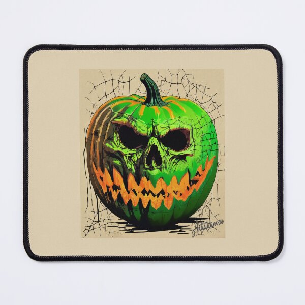 Item preview, "Sinister Halloween Pumpkin: Spookily Original Skull Design" designed and sold by Artisticanvas.