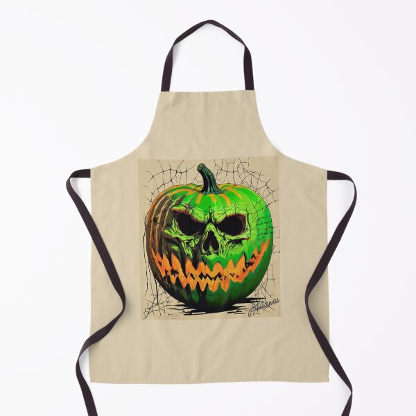 Item preview, "Sinister Halloween Pumpkin: Spookily Original Skull Design" designed and sold by Artisticanvas.