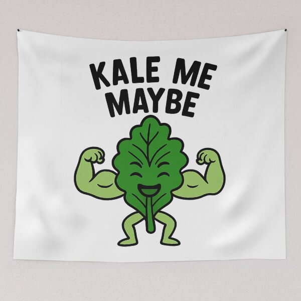 Item preview, Kale Me Maybe – Funny Vegan Gym Meme Design designed and sold by Greek and Vegan.