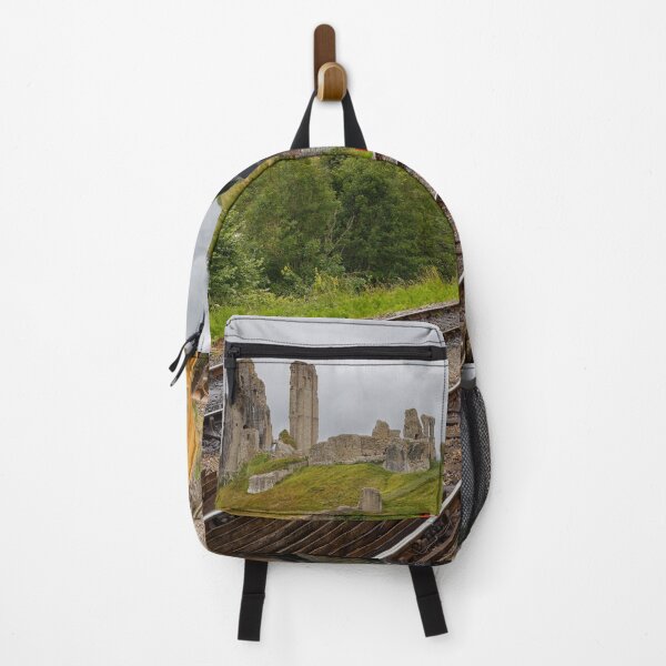 Item preview, Corfe Castle and a Steam Engine and signals on the railway line Dorset UK designed and sold by John Gilham - Landscape Photography.