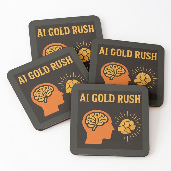 Item preview, AI Gold Rush – Artificial Intelligence and the Golden Age of Technology designed and sold by Studio Yvonne .