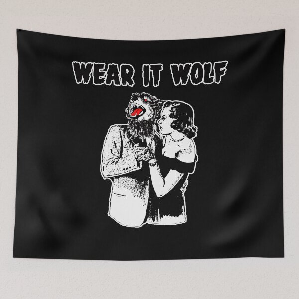 Item preview, FUNNY AND SCARY T-SHIRTS! WEAR IT WOLF - SLAPSTICK HORROR FASHION COUPLE T-SHIRT designed and sold by BrandNewTeez.