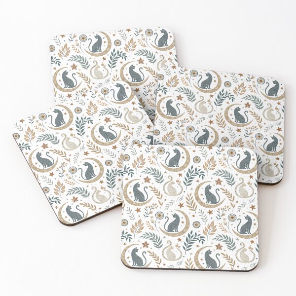 Item preview, Ghost Cats & Moon Ornaments designed and sold by Shuga-Design.