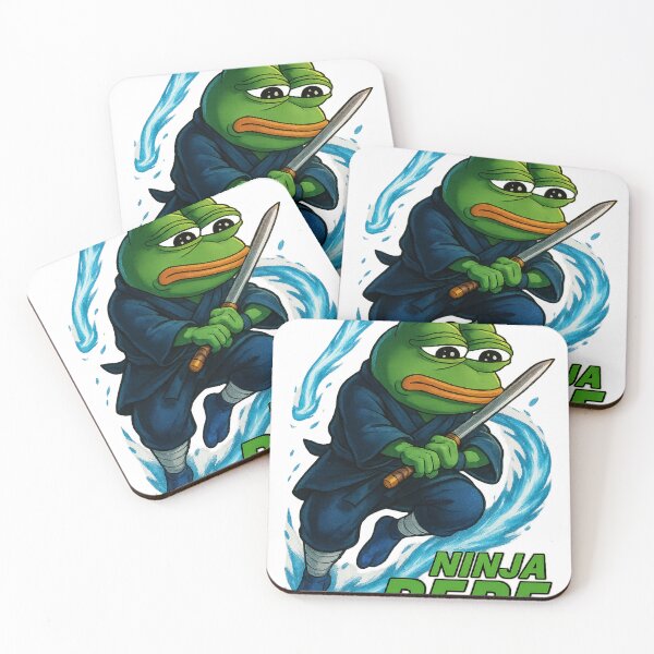 Item preview, Ninja Pepe – Epic Meme Warrior Digital Art designed and sold by Ar Limited Drops.