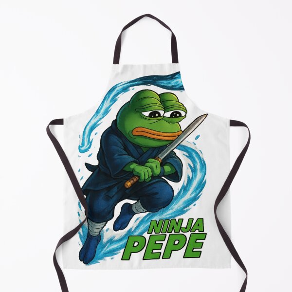 Item preview, Ninja Pepe – Epic Meme Warrior Digital Art designed and sold by Ar Limited Drops.