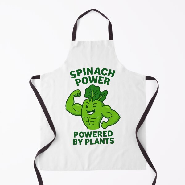 Item preview, Spinach Power – Powered by Plants – Funny Vegan Gym Meme designed and sold by Greek and Vegan.