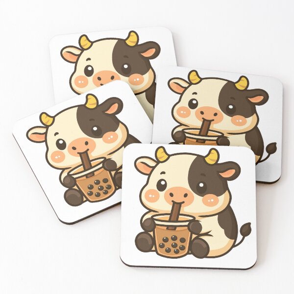 Item preview, Cow with Bubble Tea designed and sold by Delidream.