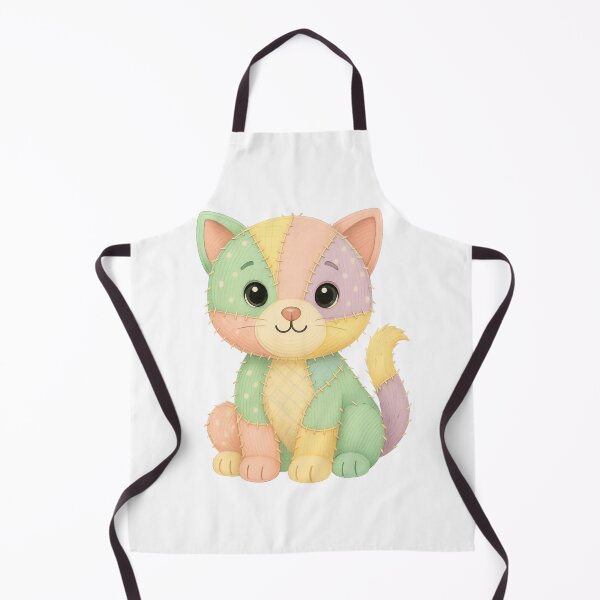 Item preview, : Pastel Patchwork Cat | Cute Kawaii Kitty Illustration on T-Shirts, Stickers, Mugs & Gift designed and sold by 5CatDesign.