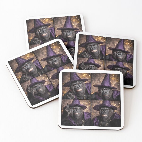 Item preview, Gorilla Wizard Photobooth Picture – Spooky & Silly Halloween designed and sold by RockFireMerch.