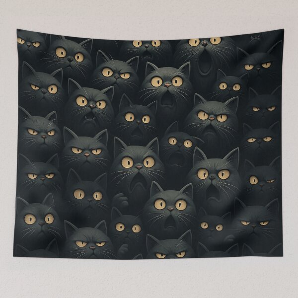 Item preview, Midnight Cats designed and sold by Kaleidoscope Print.